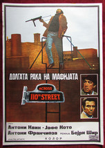 1972 Original Movie Poster Across 110th Street Anthony Quinn Kotto Shear Vintage - £87.48 GBP