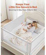 VEVOR 3 Piece Toddler Bed Rail Adjustable Height Bed Side Railing Guard ... - $142.49