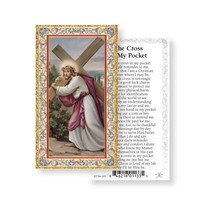 The Cross in My Pocket LAMINATED Holy Card (5-pack) with a Free Prayer Card - $12.95