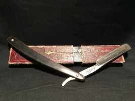 Vtg M Hart Brighton Razor With Cherusker Box Made In Germany Extra Hollow - £63.70 GBP