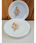 Vintage Fire King Oven Ware Wheat Salad Plates 7¼&quot;D Set of 4 / FREE SHIP... - $54.85 CAD