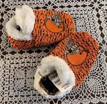 Forever Collectibles Cleveland Browns Baby Infant Slippers XL Extra Large - £9.37 GBP