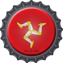 Isle Of Man  Novelty Metal Bottle Cap BC-304 - £17.63 GBP