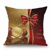 Cotton And Linen Red Double Sided Elk Pillowcase - $10.10+