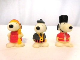 McDonald&#39;s Snoopy Around the World Tour Toy Lot of 3 1999 Peanuts  - £7.51 GBP