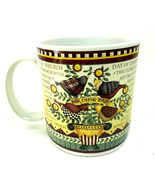 Sakura Debbie Mumm Four Calling Bird 12 Days of Christmas Coffee Mug Cup... - $13.76