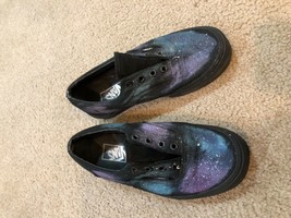 Vans Lo Pro Purple Blue Galaxy Cosmic Space Canvas Sneakers Womens 7.5 Mens 6 - £18.13 GBP