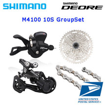 Shimano DEORE M4100 10S Groupset Rear Derailleur Chain Cassette Right Sh... - $99.88+