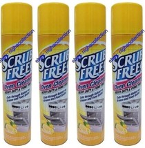 4 X Scrub Free Oven Cleaner Heavy Duty &amp; Fume Free Cuts Through Baked On 9.7 oz - £19.89 GBP