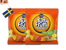 2 Bags of Fazer Tutti Frutti Original 180g (6.34 Oz) Swedish candy, frui... - $11.83