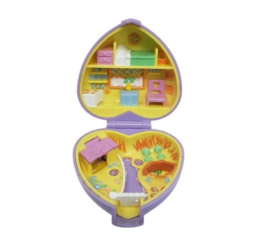 Primary image for VINTAGE 1993 POLLY POCKET BLUEBIRD PRETTY BUNNIES PET PARADE COMPACT TOY PLAYSET
