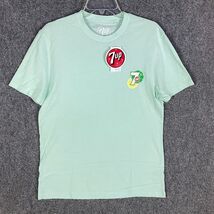 7UP T-Shirt  Men&#39;s Medium Short Sleeve NWT Adults Cotton Casual M - $19.53 CAD