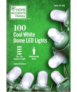 HOME ACCENTS HOLIDAY 1003 211 630 100CT COOL WHITE DOME LED LIGHTS 28&#39; -... - $188.24 MXN