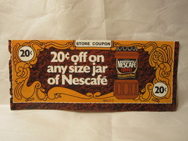 1970 Unused Store Coupon: 20c off Nescafe Coffee products - £3.92 GBP