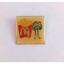 Vintage Blue Fry Guy With Fries McDonald&#39;s Employee Lapel Hat Pin Rare (B) - £7.20 GBP