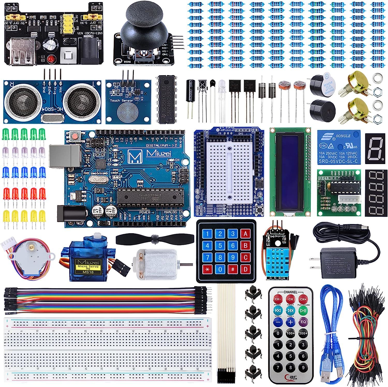 Miuzei Starter Kit Compatible With Arduino Projects With Microcontroller, - $42.99