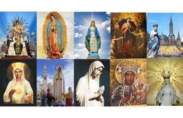 Many Faces of Mary 8 by 10 Prints Set of 10 - $1,019.01 MXN