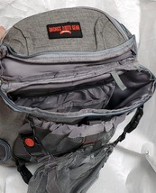Badass Moto Gear Gray Motorcycle Helmet Bag Backpack Expandable Pockets  image 4