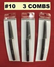 3PCS Annie Twist Comb #10 7" Long 0.5" To 1" Wide Plastic Twist Comb - $2.69