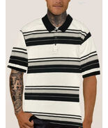 Men&#39;s Old School Striped Pique Polo Shirt - $45.00 CAD