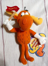 Bullwinkle J Moose Plush Rocky And Bullwinkle Stuffed Toy with Tag 2000 Vintage - £10.08 GBP
