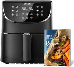 COSORI Air Fryer Oven With Rapid Air Circulation 3.5L, 100 Recipes Cookbook - £47.84 GBP
