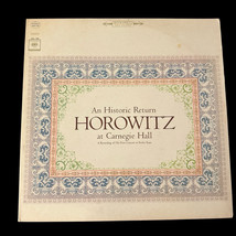 Horowitz At Carnegie Hall An Historic Return 2LP Vinyl Record Album - $10.00