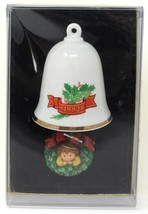 1982 Hallmark Angel Wreath Bell Ringer Christmas Tree Ornament - £14.00 GBP