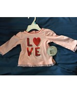 Koala Kids Girl&#39;s Pink LOVE Top 3-6 Month *NEW* r1 - $6.99
