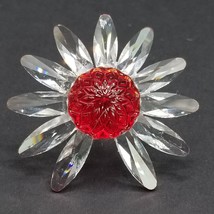Swarovski Crystal Flower Red Marguerite Daisy Floral 2000 Renewal Vintage READ - $39.94
