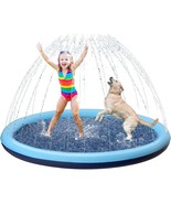 Kids Dog Splash Pad Sprinkler - Non Slip Dog Sprinkler Pad Splash Pool P... - £26.54 GBP