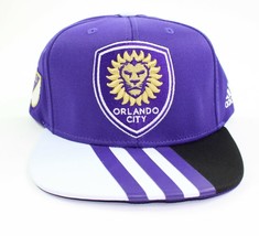 Adidas Orlando City Lions Mens Athentic Purple Snapback Cap Hat New with Tags - $15.32