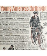 Mead Cycle Ranger Motorbike 1924 Advertisement Lithograph Bicycles DWCC5 - $1,312.10 MXN