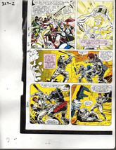 Original 1990 Avengers 327 color guide art: Thor,Iron Man,She-Hulk,Marvel Comics - $29.69
