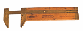 Vtg Stanley Rule &amp; Level Co No 136  Boxwood &amp; Brass 4&quot; Ruler Caliper Too... - €10,41 EUR