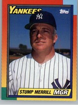 1990 Topps Traded 74T Stump Merrill Rookie New York Yankees - £0.78 GBP