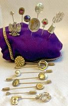 Vtg Stick Pin Lot Silvertone Lapel Hat Jewelry Reed &amp; Barton, Avon, Kirk Pewter  - £47.92 GBP