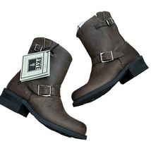 NWT Frye 77500 GAU Engineer Gaucho Boots in Brown Women Size 7 - $233.75