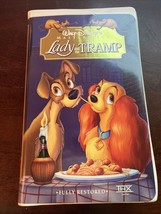 Disney&#39;s Lady and the Tramp (VHS, 1998) Masterpiece Collection-Clamshell... - $3.99