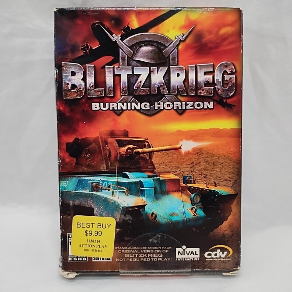 Blitzkrieg Burning Horizon Boxes PC Video Game With Manual - $10.39