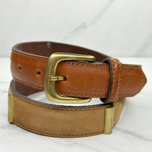 Fossil Vintage Patchwork Concho Genuine Leather Belt Size Medium M Womens - £23.48 GBP