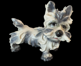 Vintage Ceramic Italy Terrier Spaghetti Sculpture Figurine Dog Scotty 6&quot;... - $26.00