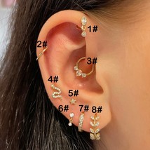 Helix Piercing Earring For Women Star Tragus Septum Lobe Conch Daith Ear Ring Pi - £10.50 GBP