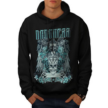 Wellcoda Darkness Gothic Skull Mens Hoodie, Dead Casual Hooded Sweatshirt - £25.79 GBP+