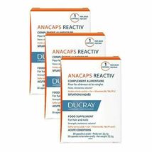 3x Ducray Anacaps Reactiv Hair Loss ( 3 x 30 Capsules ) = 90 Pills 3x Months NEW - £43.51 GBP