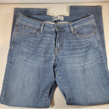 Signature Levi Strauss Jeans Womens Modern Straight Pockets Stretch Blue 14 - £17.87 GBP