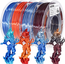 3D Printer Filament Bundle, PLA Filament Silk Shiny PLA Filament 1.75Mm +/- 0.02 - £39.89 GBP