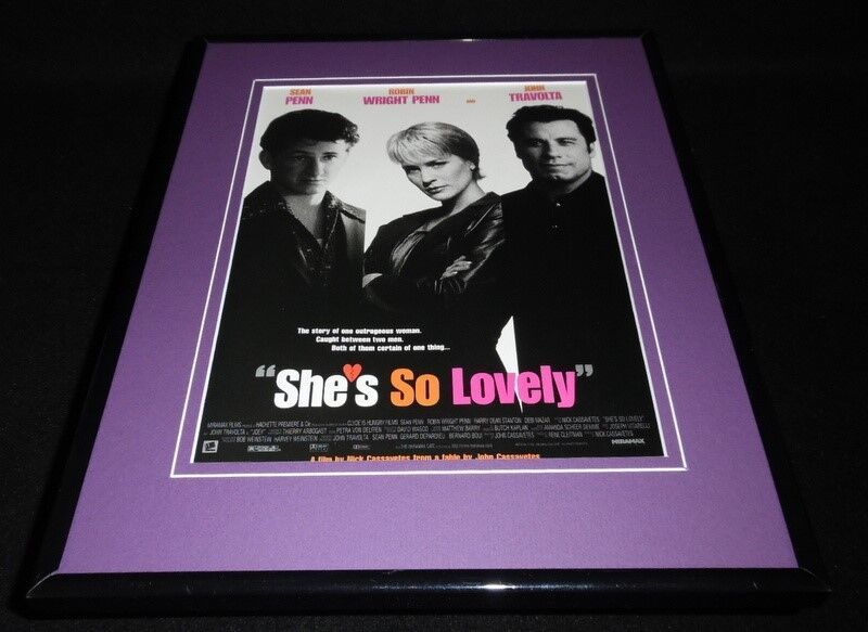 Primary image for She's So Lovely 1997 Framed 11x14 ORIGINAL Advertisement Sean Penn Robin Wright 