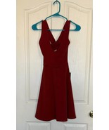 Bebe Cross Back Skater Dress  Chilli Oil Red  Size XS ✨ New With Tags - $40.95 CAD