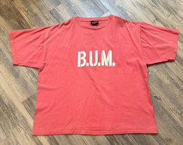 Vtg 90s BUM B.U.M. Equipment T-shirt Men’s Size Medium 1992 Raised Print... - $21.28
